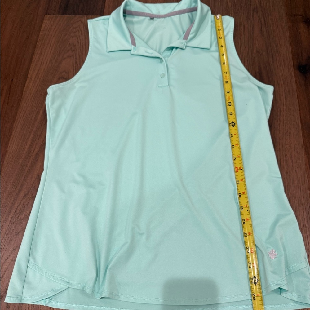 Under Armour Women’s Sleeveless Golf Polo | Mint Green | Size Large